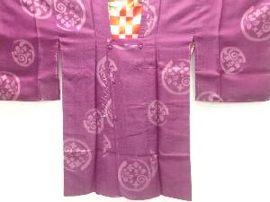 大正ロマン　花唐草模様織出しロング道行コート